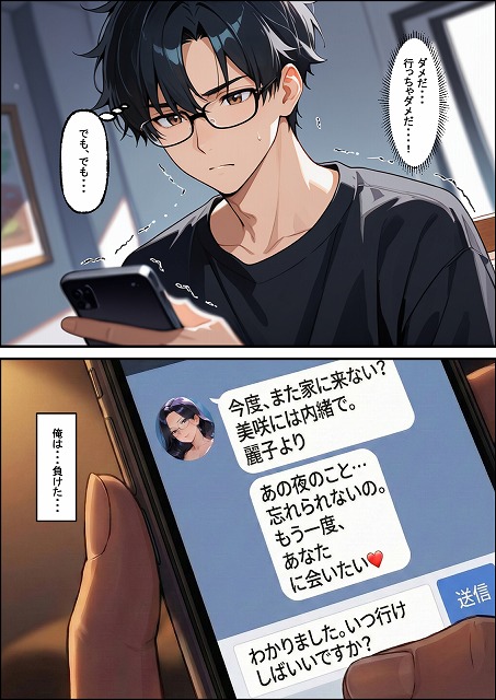 彼女の母親（42）に初体験を奪われたら、年上の魅力に抗えなくなって昼間は彼女、夜は母親という二重生活で罪悪感と快楽に溺れまくった話 (26)